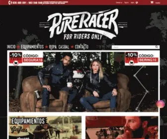 Pureracer.es(Ropa moto estilo moto custom y cafe racer) Screenshot