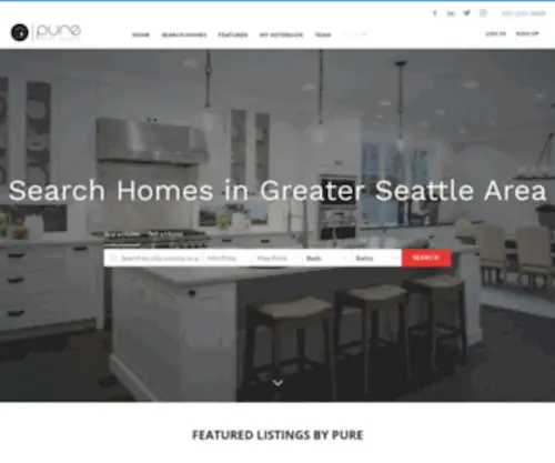 Purerealestate.com(Search Homes in Greater Seattle Area) Screenshot