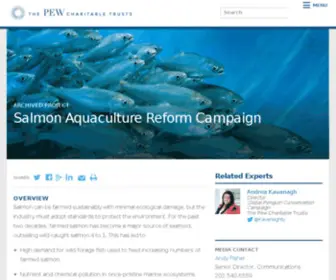 Puresalmon.org(Pure Salmon Campaign) Screenshot