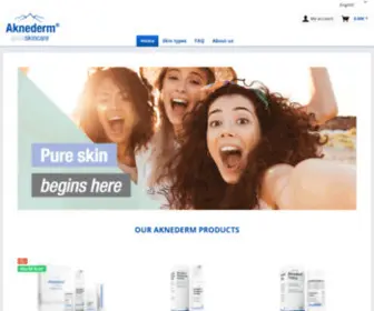 Pureskin-Shop.com(Aknederm pureskincare) Screenshot