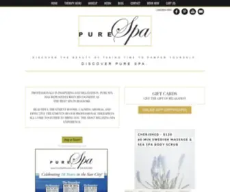 Puresparoanoke.com(Pure Spa) Screenshot
