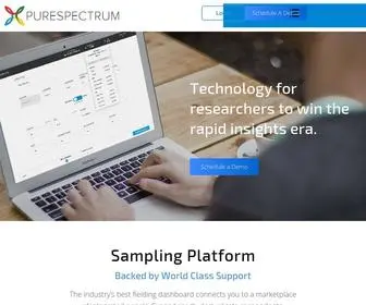 Purespectrum.com(Market research tools to make life easier. purespectrum offers a complete end) Screenshot