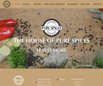 Purespices.co.za(Ouboet Pure Spices) Screenshot