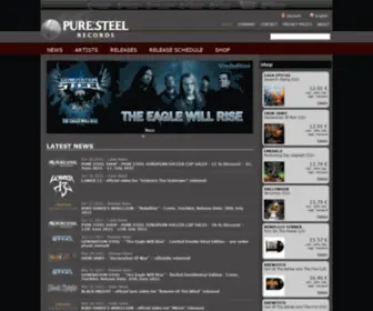 Puresteel-Records.com(Pure Steel Records) Screenshot