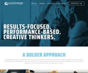 Purestrategic.com(Performance-Based Digital Agency) Screenshot