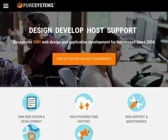 Puresystems.co.uk(DotNetNuke Website Design) Screenshot