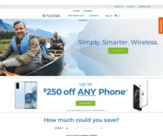 Puretalkusa.com(Cell Phone Plans) Screenshot
