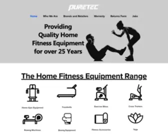 PuretecFitness.com(Whether you are looking for home fitness equipment or want to register your warranty. PureTec) Screenshot