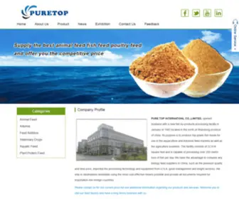 Puretopfeed.com(Animal Feed) Screenshot