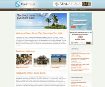 Puretravel.com(Pure Travel) Screenshot