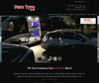 Puretyre.co.uk(Mobile Tyres Norwich) Screenshot