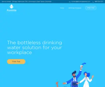 Purevidawater.com(PureVida Water) Screenshot