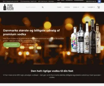 Purevodka.dk(PREMIUM VODKA FRA HELE VERDEN) Screenshot