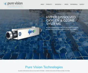 Purevtech.com(Pure Vision Technologies) Screenshot