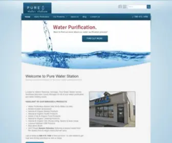 Purewaterstation.com(Reverse osmosis purified water supplier) Screenshot