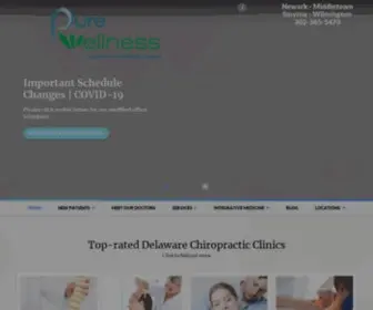 Purewellchiro.com(Top Chiropractor in Delaware) Screenshot