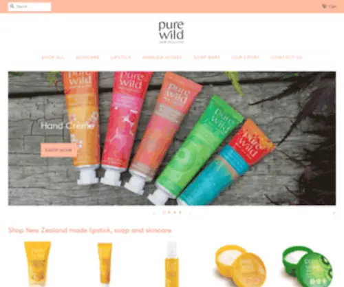 Purewild.co.nz(New Zealand Made Skincare) Screenshot