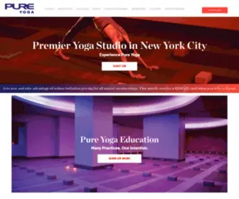Pureyoga.com(Pure Yoga) Screenshot