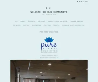 Pureyogatomsriver.com(Yoga & Wellness For Anyone) Screenshot
