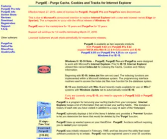 Purgeie.com(Purge Cache) Screenshot