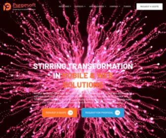 Purgesoft.com(Custom software development company) Screenshot
