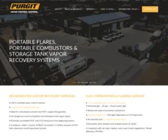 Purgit.com(VOC vapor control for barges and storage tanks since 1993) Screenshot