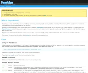 Purgomalum.com(Free Profanity Filter Web Service) Screenshot