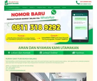 Puribundamalang.com(Rumah Sakit Puri Bunda Malang) Screenshot