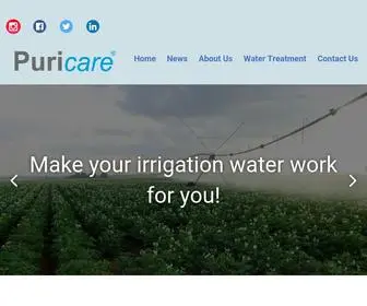 Puricare-Water.com(Puricare International) Screenshot