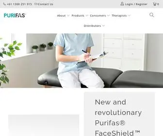 Purifas.com(FaceShield (TM)) Screenshot