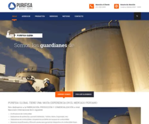 Purifisa.com(Reducción de costos en Ingeniería) Screenshot