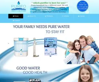 Purifowatersolutions.com(Purifo Water Solutions) Screenshot