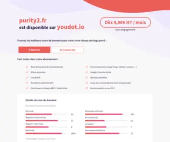 Purity2.fr(This domain was registered by Youdot.io) Screenshot