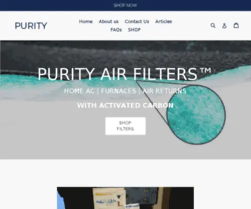 Purityhomeproducts.com(Add more credibility to your site) Screenshot