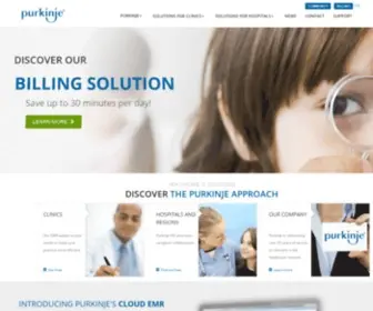 Purkinje.com(Experts in solutions for healthcare) Screenshot