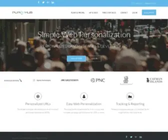 Purlhub.com(Personalized URL Software for PURL Marketing) Screenshot