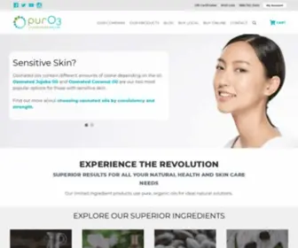 Puro3.com(PurO3 Ozonated Oils and Full Spectrum Hemp) Screenshot