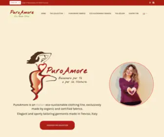 Puroamore.eu(Abbigliamento eco sostenibile) Screenshot