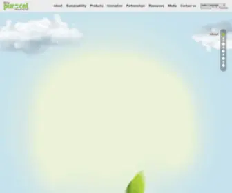 Purocel.com(Manufacturers of Non Woven Fibres) Screenshot