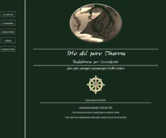 Purodharma.it(Sito del puro Dharma Site of the pure Dharma) Screenshot