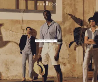 Puroego.com(Tienda de ropa de hombre online PuroEGO) Screenshot