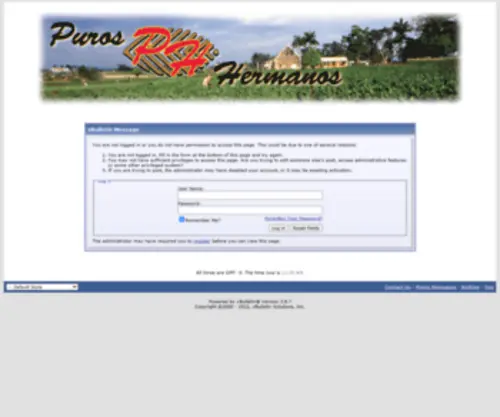 Puroshermanos.com(Puros Hermanos) Screenshot