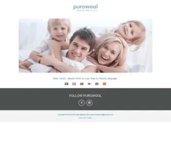 Purowool.com(Memory foam and wool) Screenshot