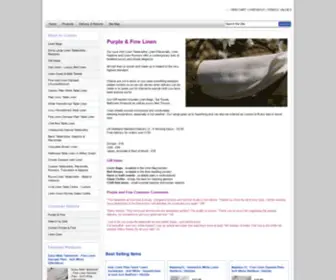 Purpleandfine.com(Linen Tablecloths & Linen Napkins UK) Screenshot