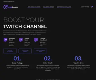 Purplebooster.com(Buy Twitch Followers and Live Viewers) Screenshot