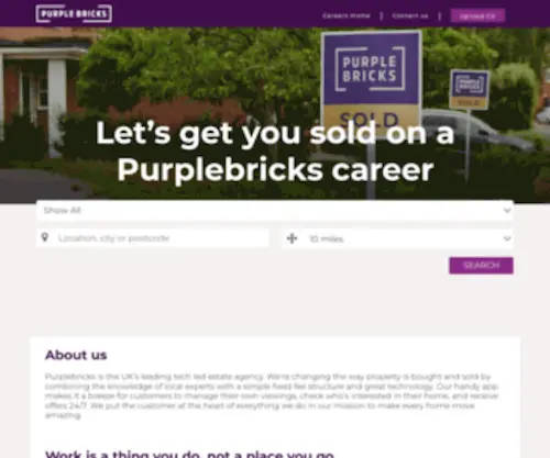 Purplebrickscareers.co.uk(Microsoft Azure Web App) Screenshot
