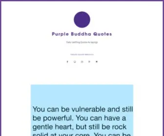 Purplebuddhaquotes.com(Purple Buddha Quotes) Screenshot