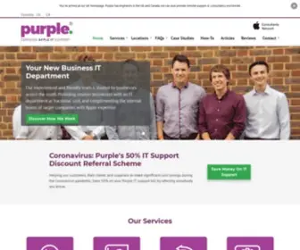 Purplecomputing.com(Apple IT Support for Business) Screenshot