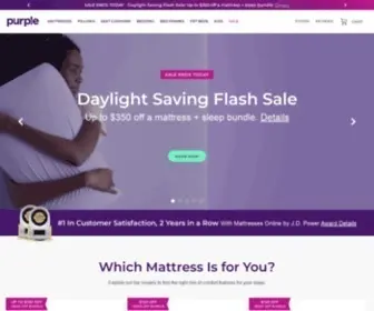 Purple.com(The World's First Comfort Tech Company Backed by Science) Screenshot