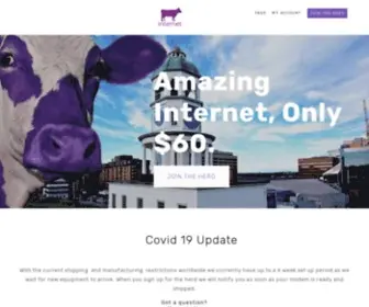 Purplecowinternet.com(Purple Cow Internet) Screenshot
